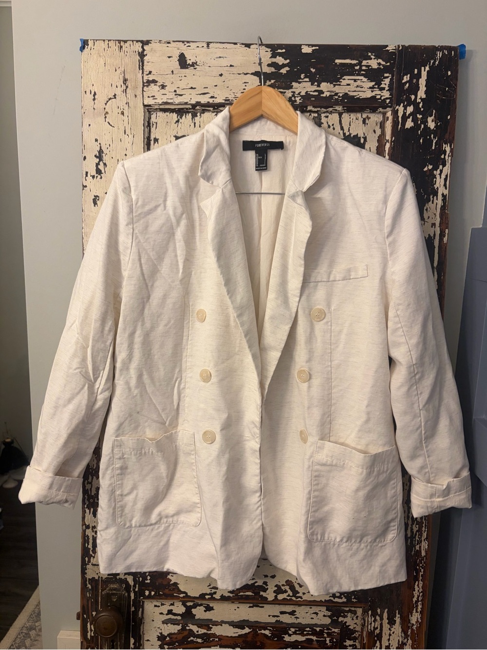 Forever 21 oversized Double-Breasted Women's Blazer Jacket. Size L
